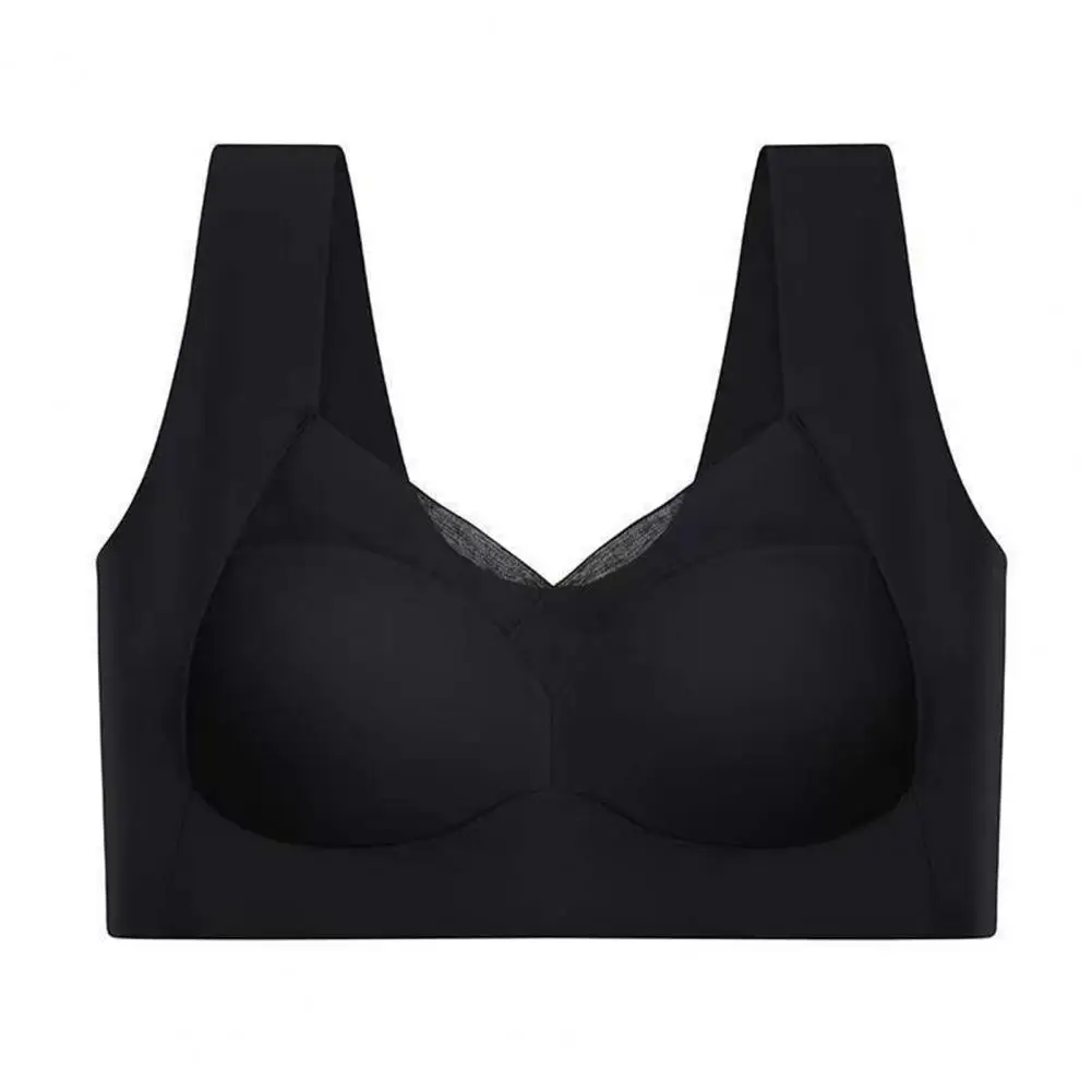 under Clothing Bra Bra Plus Size Wireless Push-up Bra with Natural Lift Elastic Straps Full Coverage Support for Everyday Wear