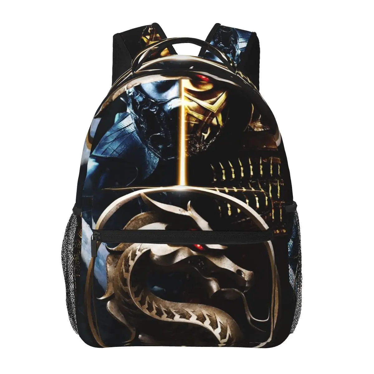 

MK Movie 2021 (Scorpion And Sub Zero) Backpacks Boys Girls Bookbag Children School Bags Cartoon Laptop Rucksack Shoulder Bag