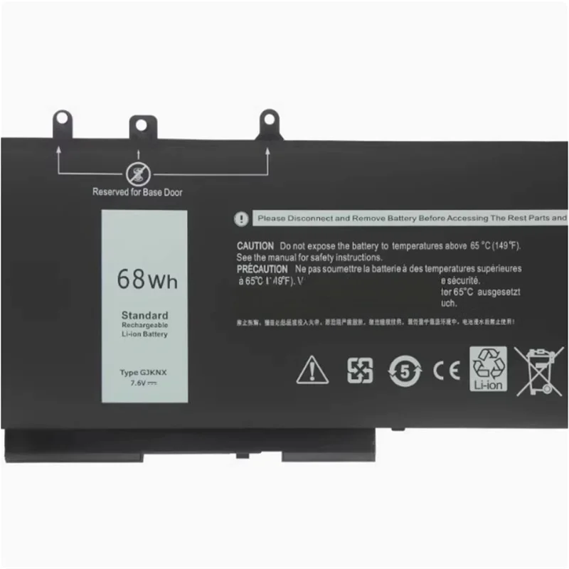 Gjknx 68wh Notebook Battery for Dell 451-bbzg Gd1jp 0gd1jp Dy9nt 0dy9nt 5yhr4 High Quality High Capacity Lithium Battery