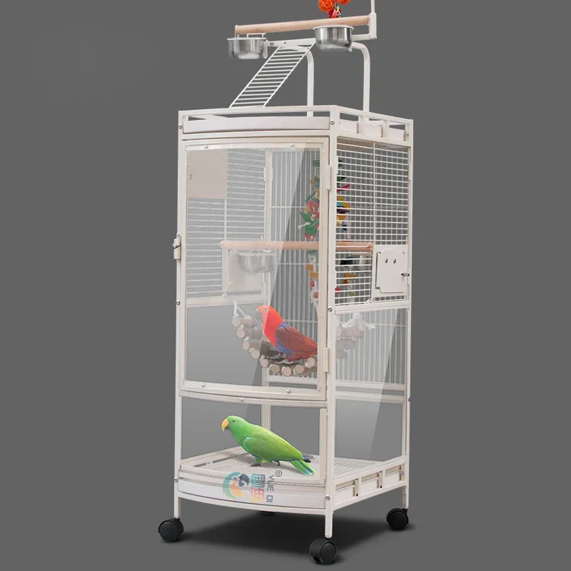 Parrot Bird Cage Large Luxury Large Peony Cockatoo Cage Large Metal Bird Cage PR8118