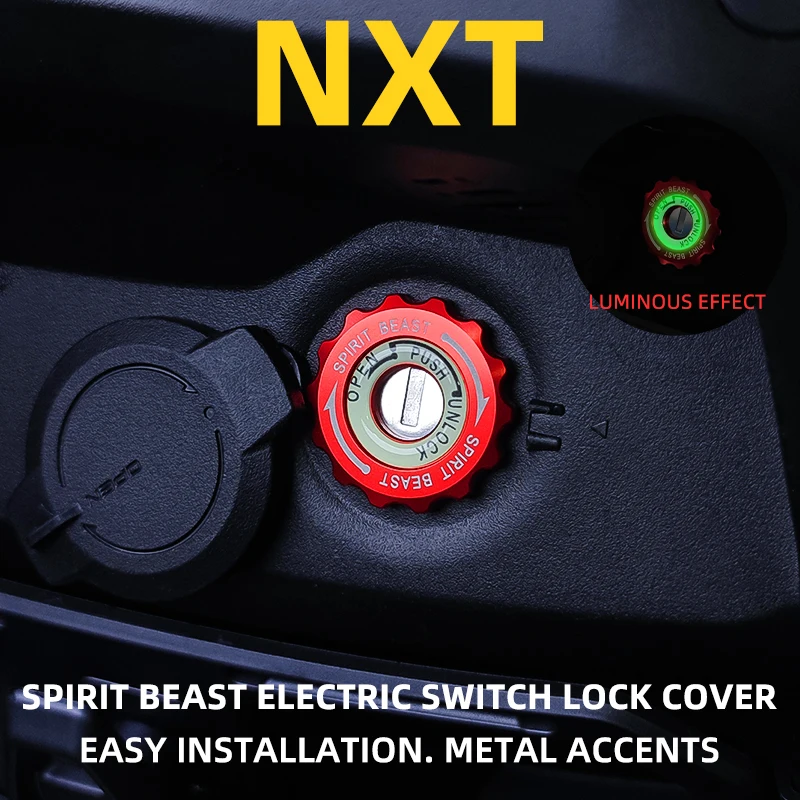 Spirit Beast Electric Motorcycle Seat cushion lock cover Lock hole ring luminous ring Keyhole protective cover For NIU NXT