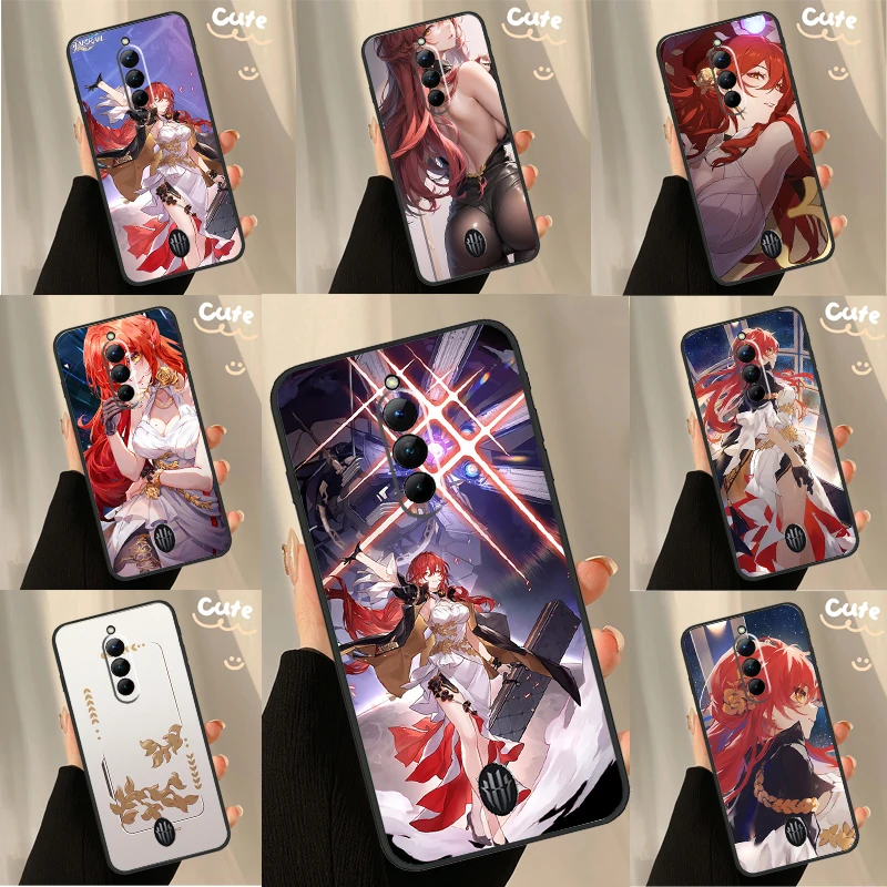 Himeko Honkai Star Rail Phone Case For ZTE Nubia RedMagic 10 9 8 9S 8S 10S 11 Pro Plus 5G 6S 7S 6 7 Pro 11 Air Cover