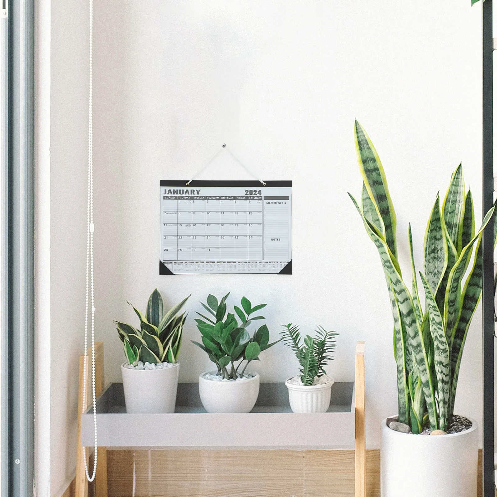 2024 2025 تقويم الحائط شهري معلق موعد عطلة الأسرة المنزل مكتب الاستخدام اليومي العد التنازلي المنظم تقاويم الحائط #1