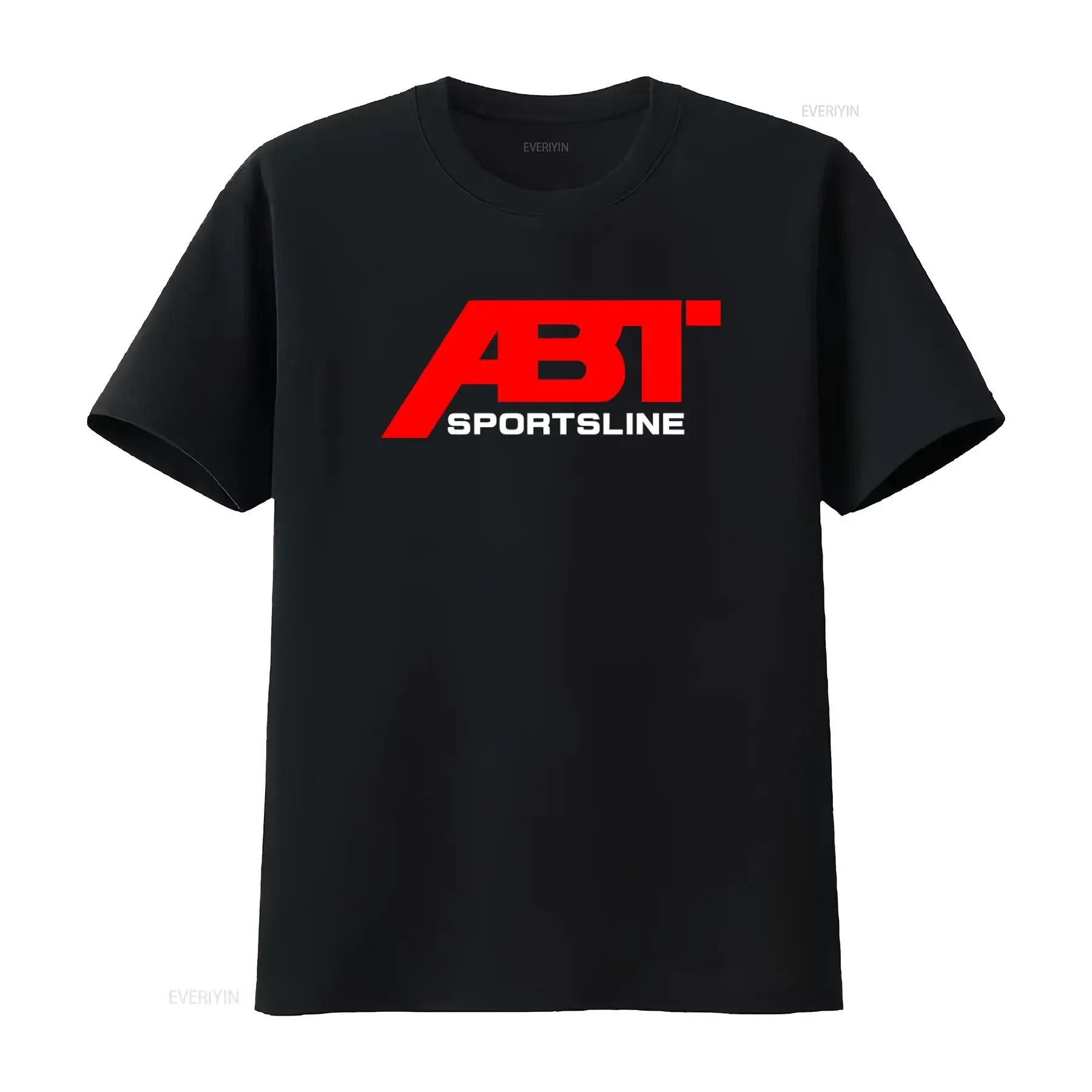 ABT Sportsline Tuning Logo Men's Black T Shirt Print Fashion Streetwear Size S 3XL vintage Washed streetwear Unisex