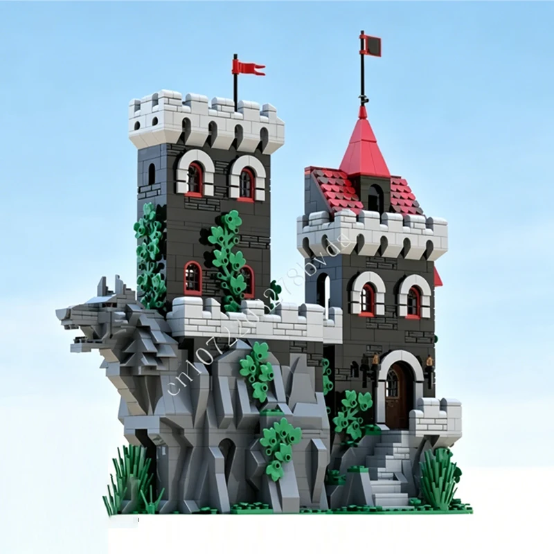 1402PCS MOC Medieval Castle Custom Puzzle Model Howling Rock Technical  DIY Education Assembly Set Toy Child Holiday Gift