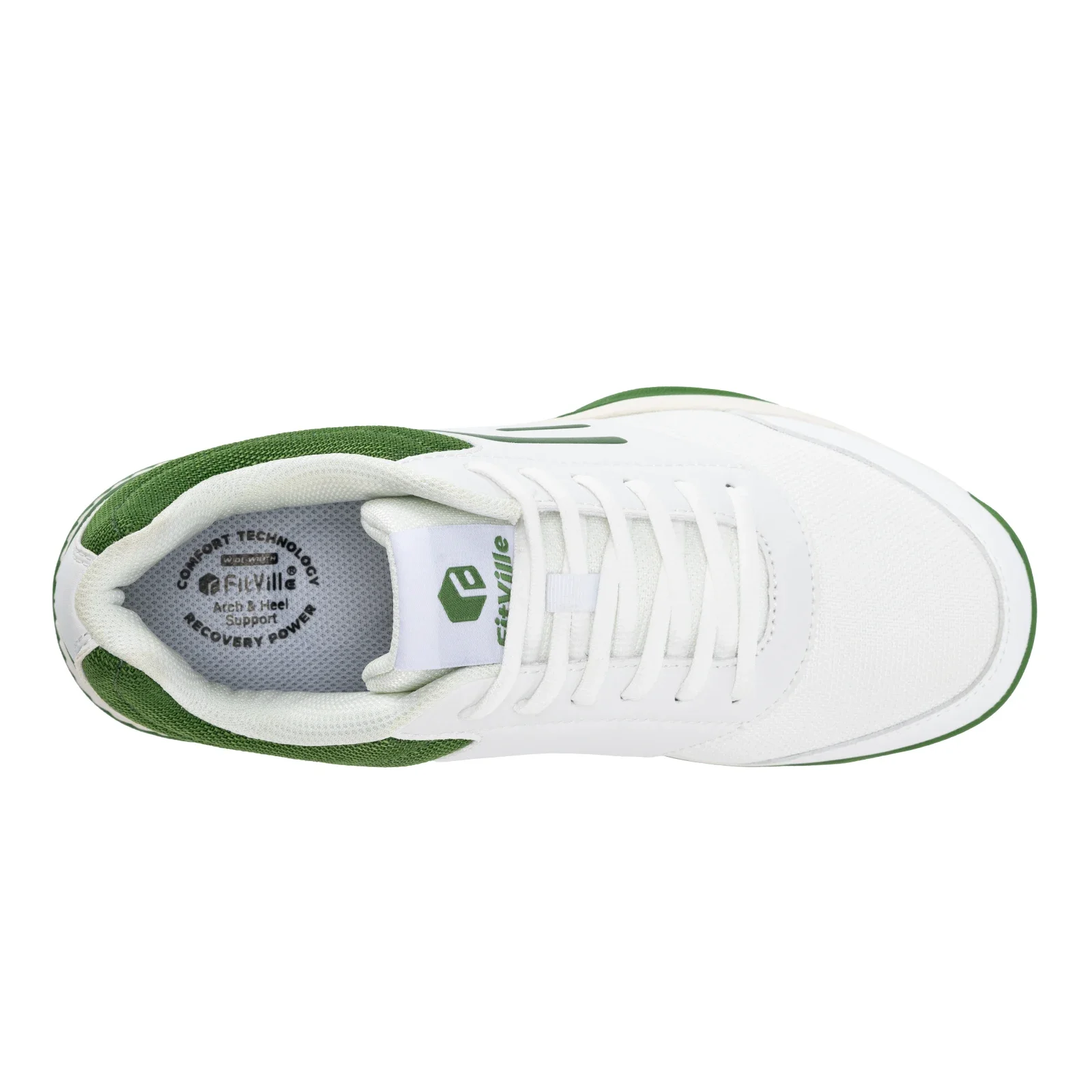 FitVille Pickleball-Schuhe mit breiter Zehenpartie, bequeme Tennisschuhe, lässige Sportschuhe für Herren, geeignet für Hartplätze und Racquetball, mit Dämpfung und Stabilität. – Detail 11