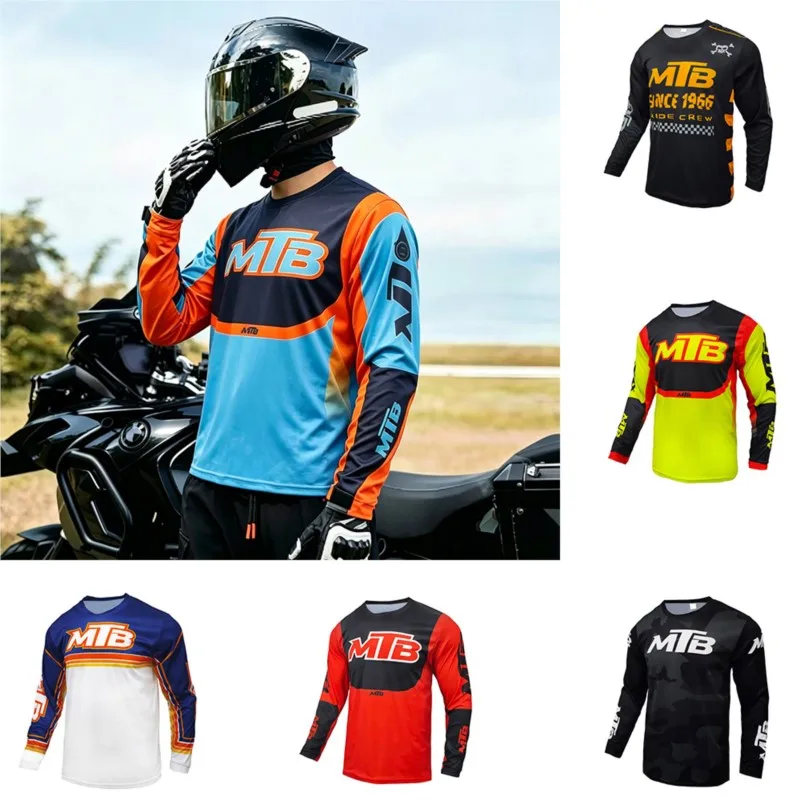 Elastic Multi-scene Sports Shirt, Stretch Quick Dry Long Sleeve Garment For Hiking, Moto Riding And Gym ExerciseW