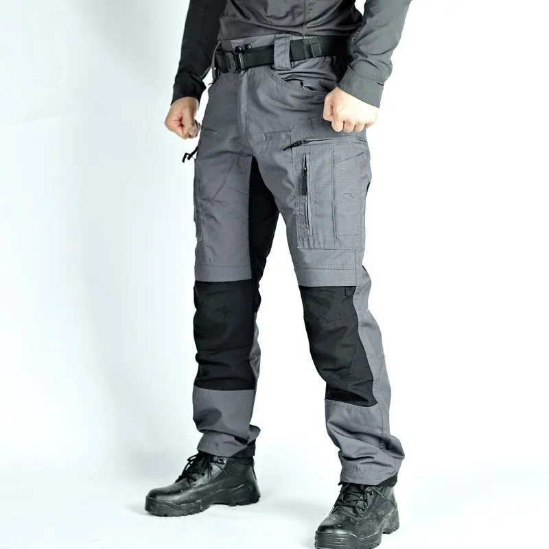 

Wear Resistant Work Pant Man Multi-pocket Straight Cargo Trousers Outdoor Jogging Tactical Pants Spring Autumn Casual Trousers