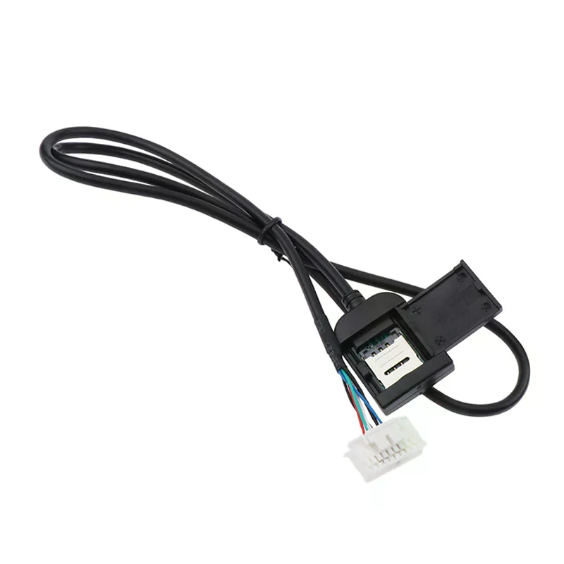 SIM Card Slot Adapter with 20Pin Cable Connector, Replacement Part for Android Multimedia Radio GPS 4G, Car Accessory