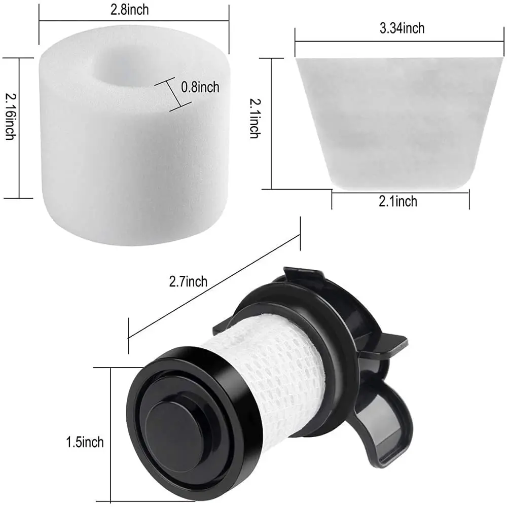 A69TFilter Replacement Compatible for Shark IF200UK DuoClean IONFlex Vacuums IF200 IF150 IF160 IF170 IF250 IF100 IF201 IF202