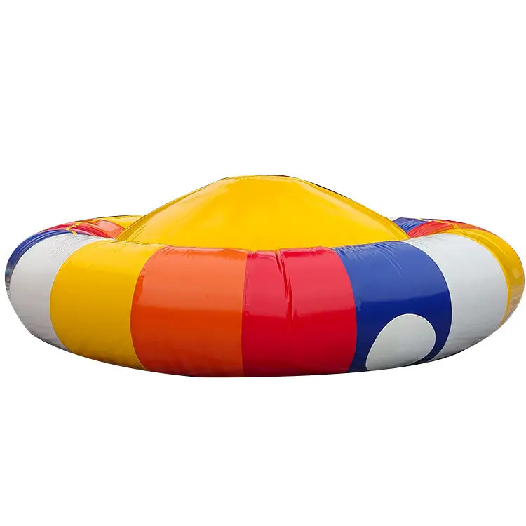 Factory Wholesale Water Sport Games Adult Disco Boat 0.9mm PVC Inflatable Towable Disco Boat