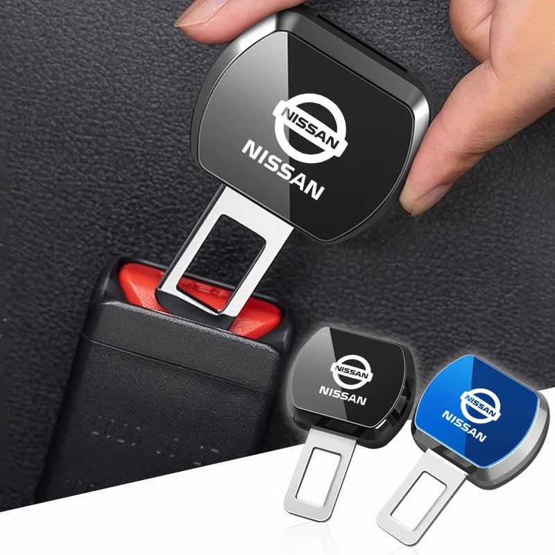 1/2PCS Car Seat Belt Extension Plug Auto Safety Seat Lock Clip Buckler For Nissan Rogue X-Trail GTR Qashqai Juke Patrol Sentra