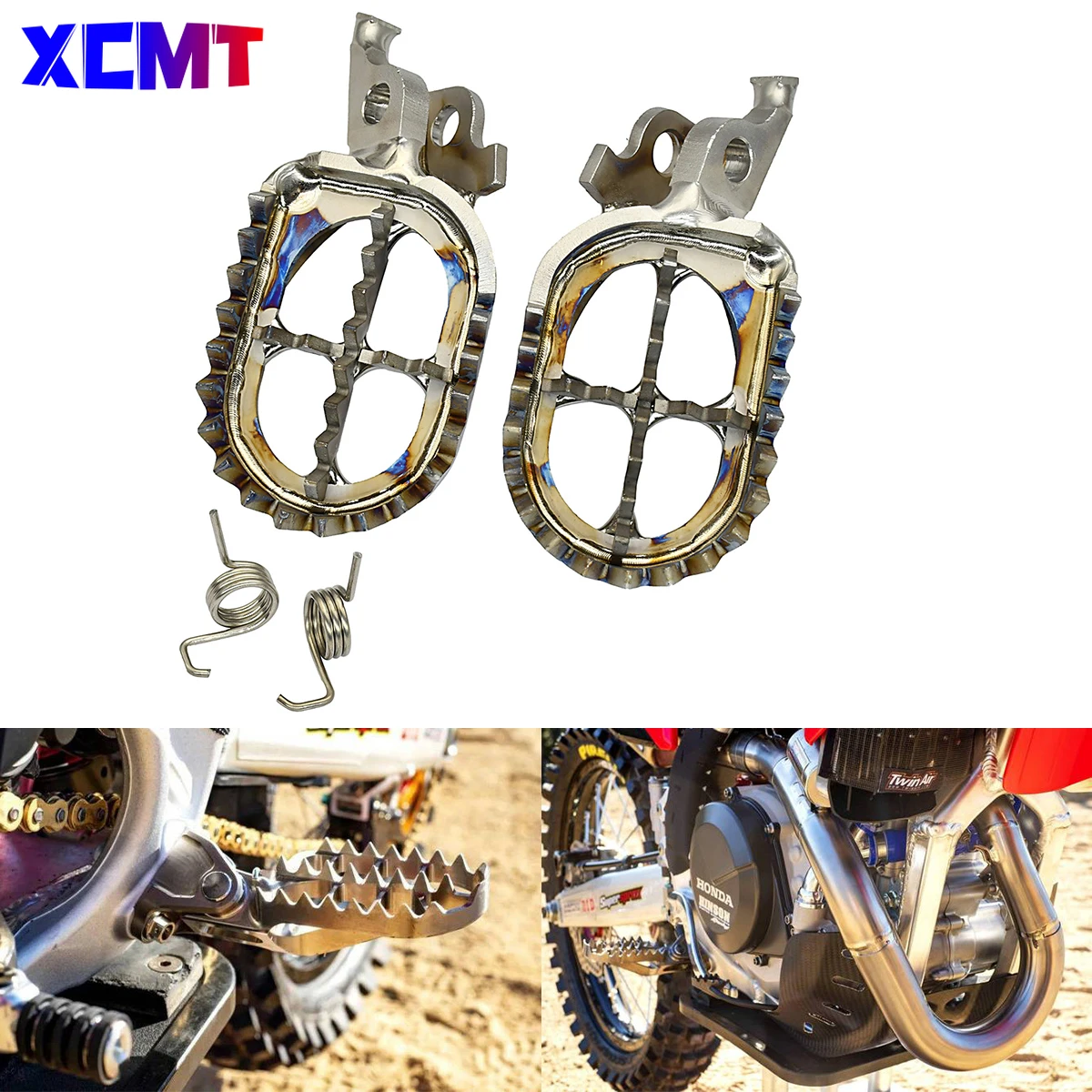 

Titanium Alloy TC4 Motorcycle Foot Rest Pegs Footrest Footpeg For Kawasaki KX250F KX450F KLX450R KX250X KX450X KX 250F 450F KXF