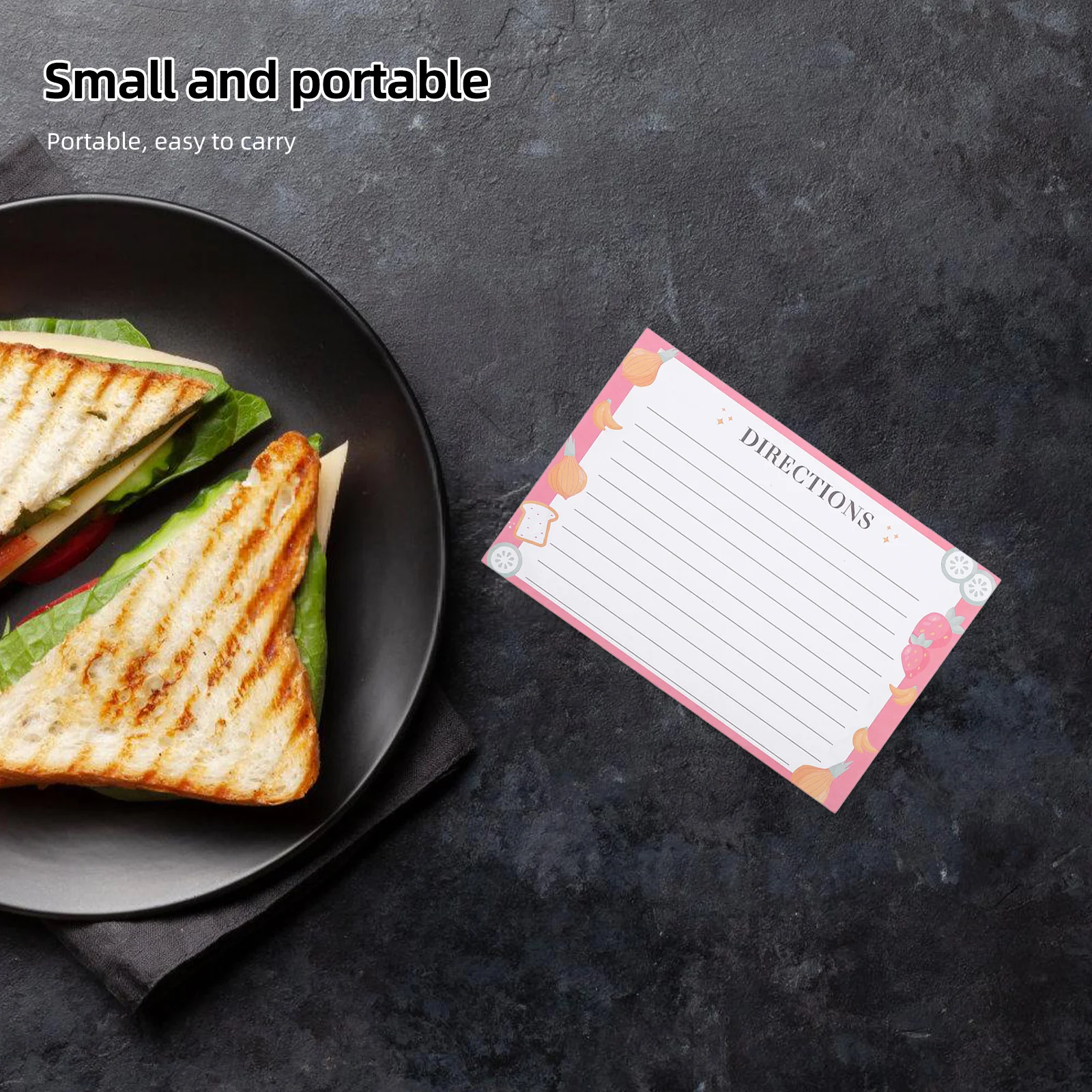 50Pcs Professional Recipe Card Blank Papers for Wedding Bridal Shower Kitchen Travel Everyday Use Recipe Cards