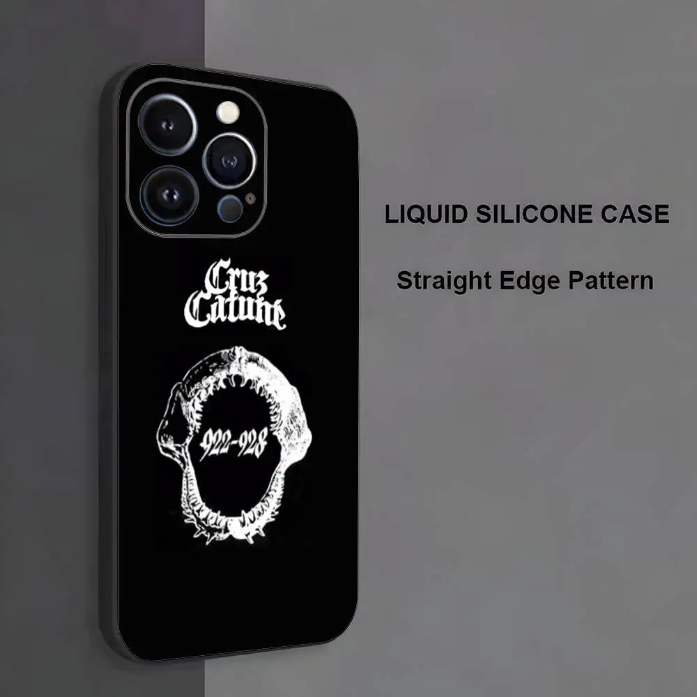 حافظة هاتف كروز كافوني مي مويفو كون ديوس لهاتف آيفون 17,16,15,14,13,12,11,Pro Max,XS,X,XR,SE,Mini,8,7,غطاء أسود من السيليكون الناعم