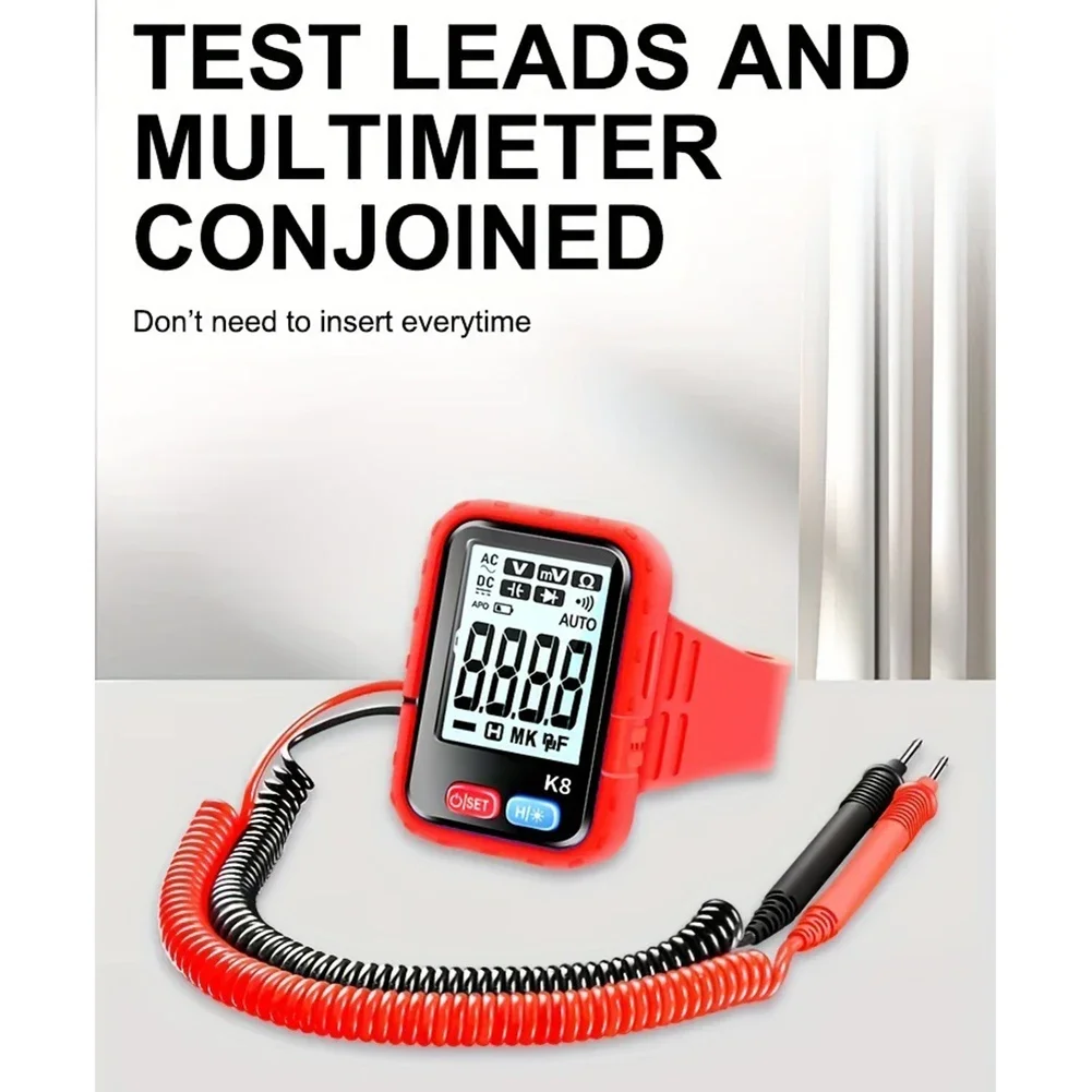 Auto Range Digital Multimeter With NCV Voltage Detection Lightweight For Home Electrician Repair Capacitance Measurement