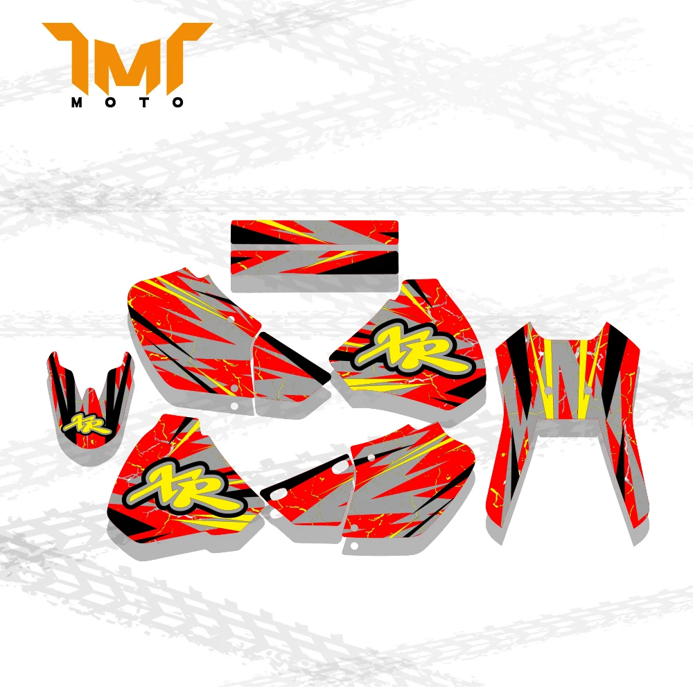 

For Honda XR 250 XR 400 XR250 XR400 1996-2004 2003 Motorcycle Fairing Graphics Background Decals Sticker Kit Customize