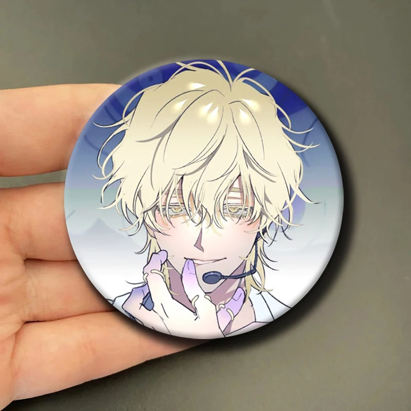 Anime Peripheral Alien Stage Button Pins for Backpack Decor Cartoon Character Luka Round Brooch Clothes Accessories Jewelry Gift