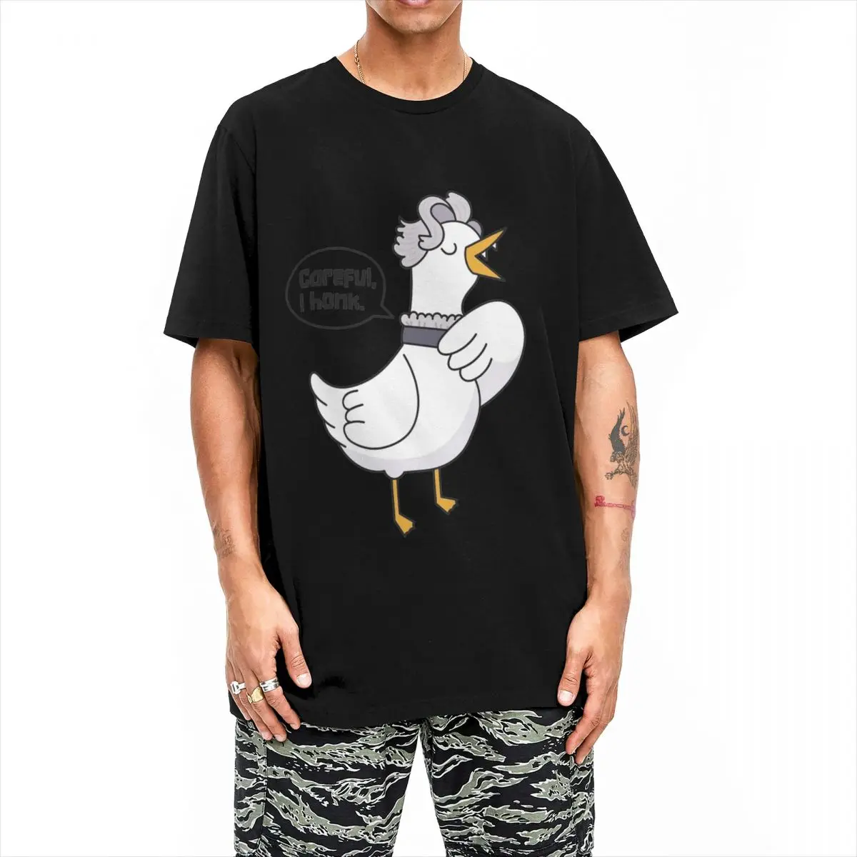 Goosta rion ich hupen Baldurs Tor T-Shirt Männer kreative 100% Baumwolle T-Shirt Rundhals ausschnitt Kurzarm T-Shirt bedruckte Tops