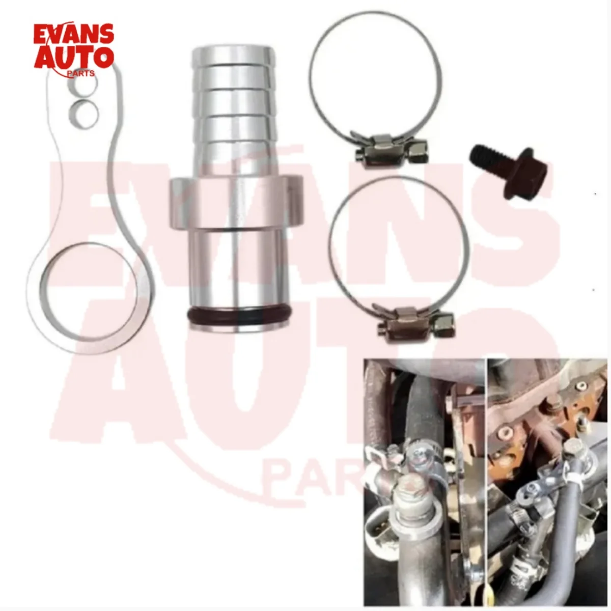 Für 2009–2018 Dodge Ram 6,7 l Cummins Kühlmittelschlauchtülle Adapter undichtes Reparaturset