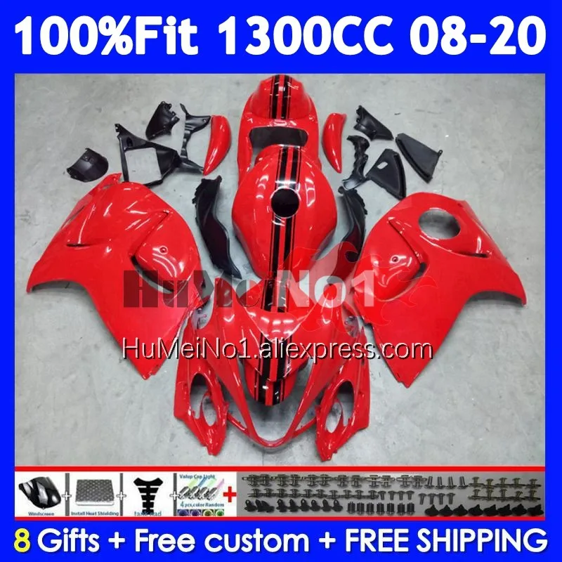 Fairing For SUZUKI Hayabusa GSXR-1300 GSXR 1300 128No.94 GSXR1300 08 09 10 11 12 13 14 2015 2016 2017 2018 2019 Glossy red 2020