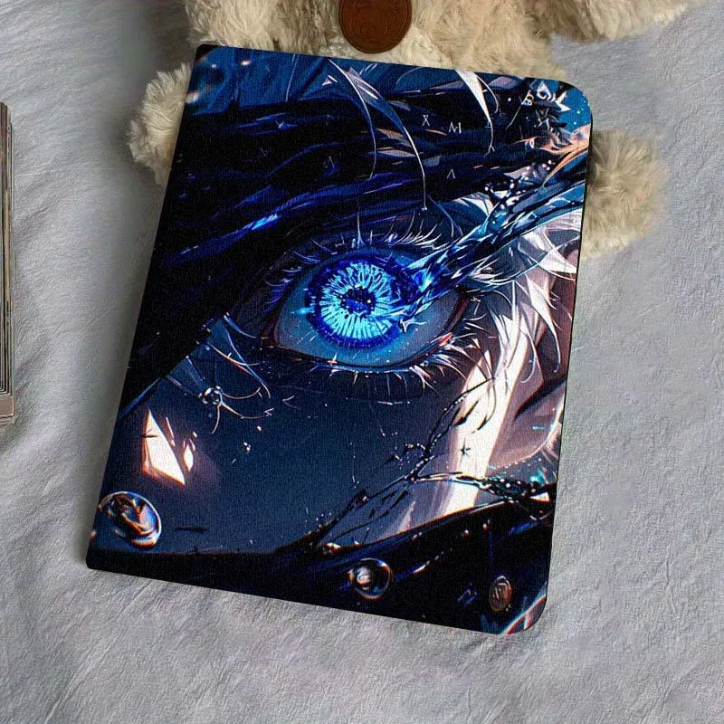 Jujutsu Kaisen أنيمي كول لسامسونج غالاكسي تاب S9 S10 S6 S7 S8 FE زائد لايت بوصة غطاء قابل للطي اللوحي