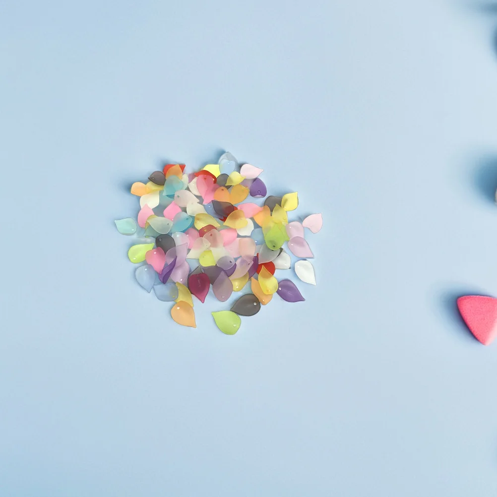 1Pack Easy Pairing Acrylic Flower Charms Beads for Hair Clips Headbands DIY Craft Jewelry Making Kits Floral Accessories