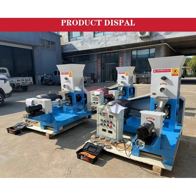 [الأكثر مبيعًا] آلة صنع بثق أعلاف الأسماك على نطاق صغير آلة تغذية الأسماك العائمة