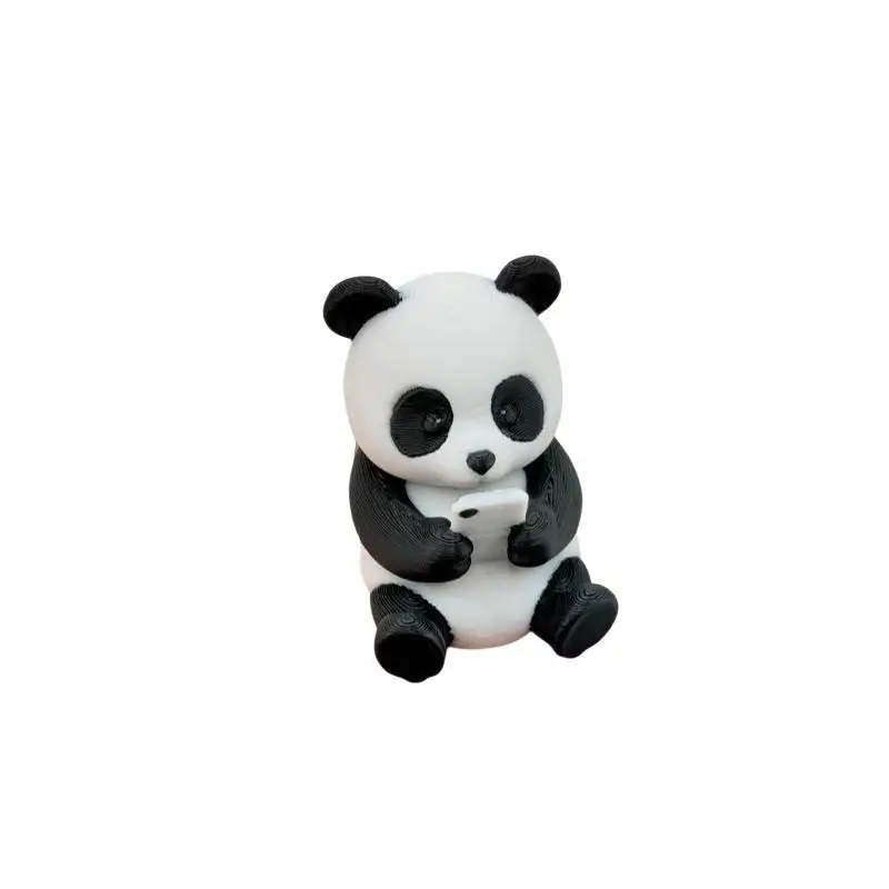 Panda-Skulptur als Dekoration, Schreibtisch- und Bürodekoration, Autodekoration, kreatives Tiermodell, Sammlerfigur, Auto-Ornament. – Detail 8