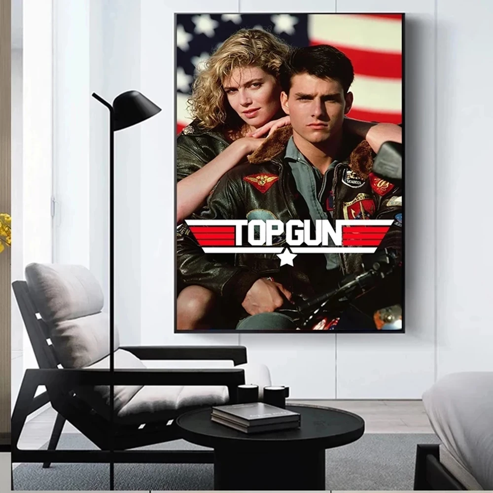 Top Gun Maverick 2022 New Movie Posters 1986 Retro American Action Fims Wall Art Canvas Painting Pictures Prints Room Home Decor