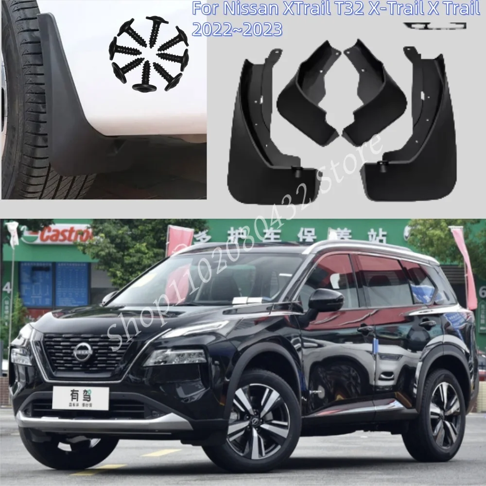 

Mudguard For Nissan XTrail T32 X-Trail X Trail 2022~2023 Fender Mud Flaps Guard Splash ниссан х трейл t32