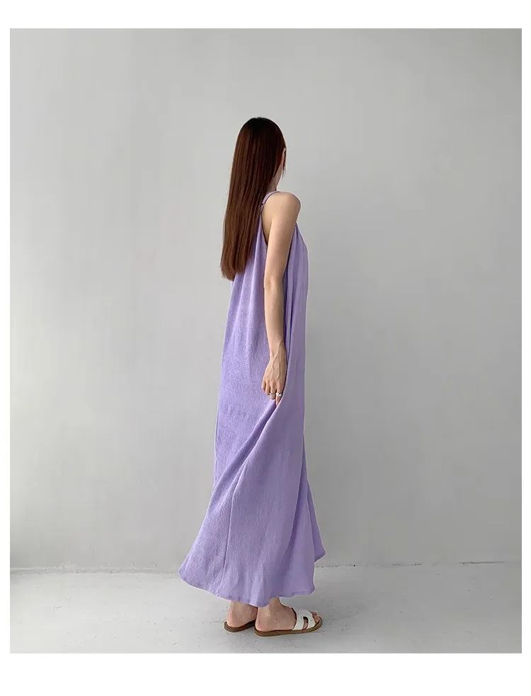 Sukienki Bez Rękawów Sukienka Damska Urodziny Kobieta Wiosna Satyna Kwadratowy Dekolt Plisowana Podszewka Haftowana Dopasowana Francuski Styl Randka