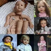 25inch blank kit New Mold Full Arms Long Standing Legs Reborn Baby Kit Fritzi With Special Body With COA