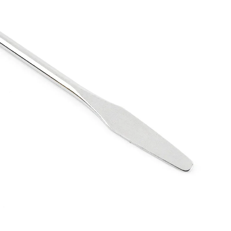 Spatule en acier inoxydable pour remuer le nail art, anciers, crème, fond de teint, outil Assad, maquillage, centre commercial, accessoires de manucure, 1 pièce