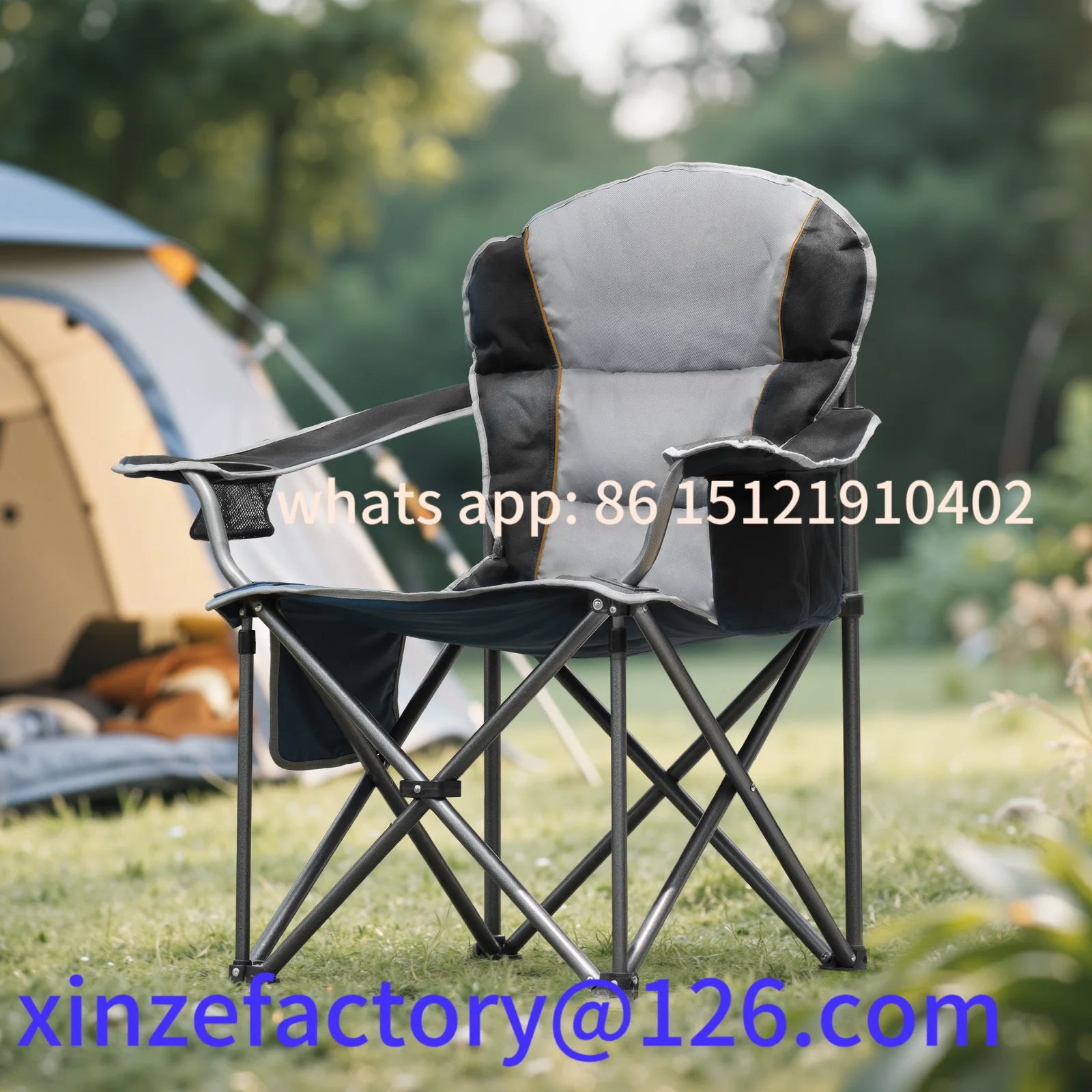 

Be suitable for Heavy Duty Camping 450lbs Capacity Portable Folding Chair