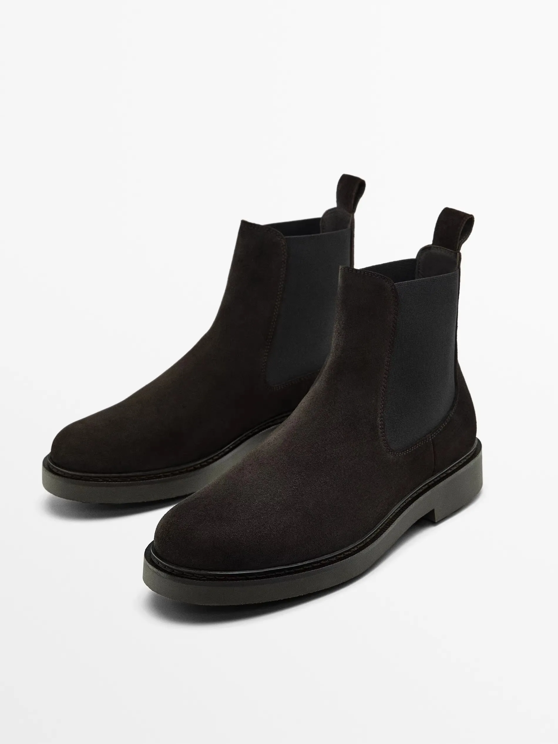 Oryginalne skórzane botki do kostki z odkrytymi ramionami dla mężczyzn Retro Zwięzłe, grube podeszwy Elastyczne, wyjątkowe buty Chelsea na wiosnę i jesień