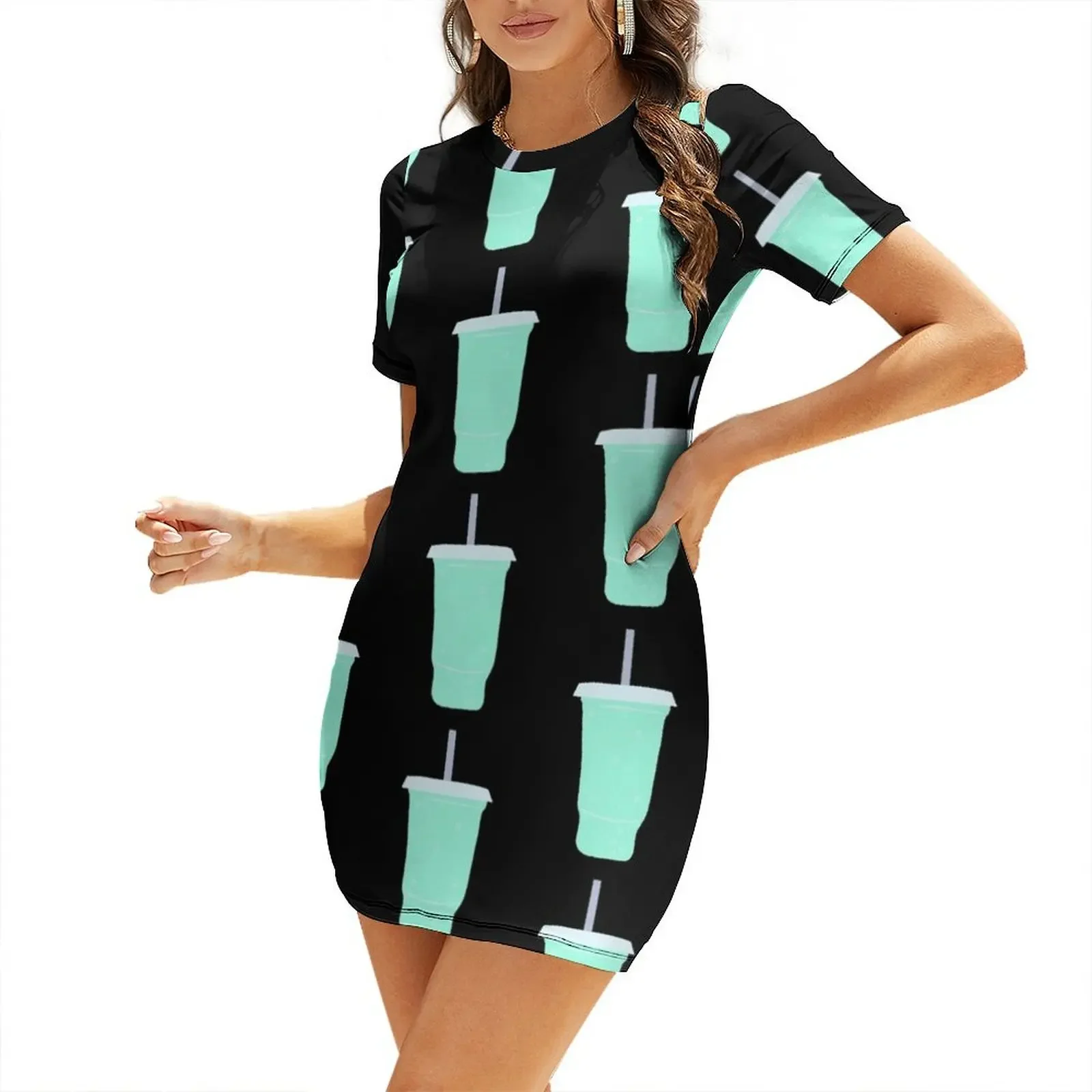 

Baja Blast Short-Sleeved Dress prom clothes Female dress prom dress 2025