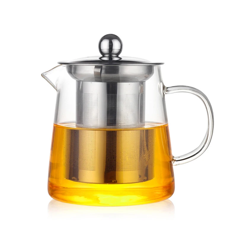 Two-in-One Steeping Teapot Teakettle, 450ml, 550ml, 750ml, 950ml, 1300ml– Removable Stainless Steel Infuser, for Loose Tea