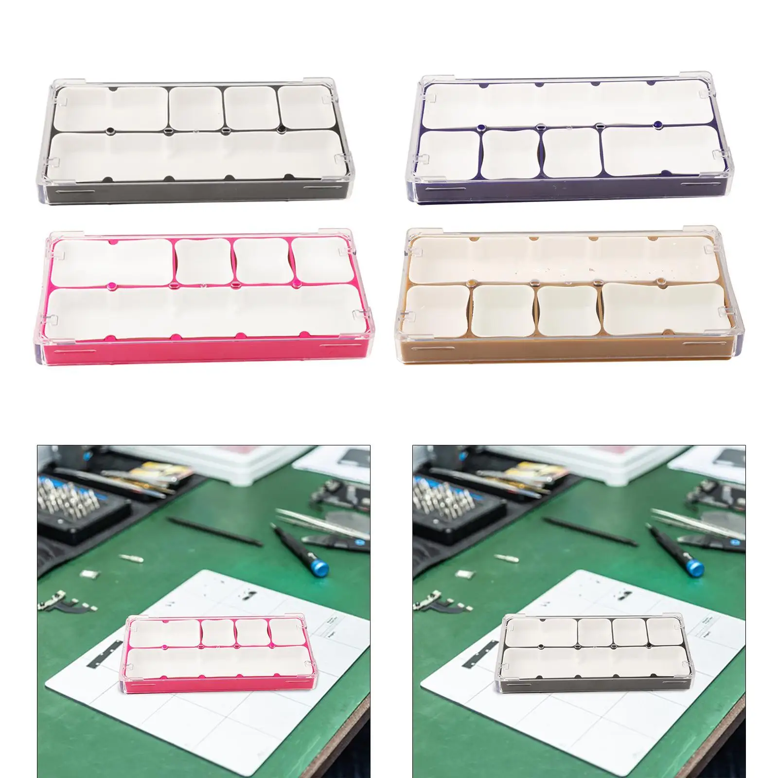 

Ящик для хранения деталей часов, держатель механизма часов, протектор, многофункциональные инструменты для часов