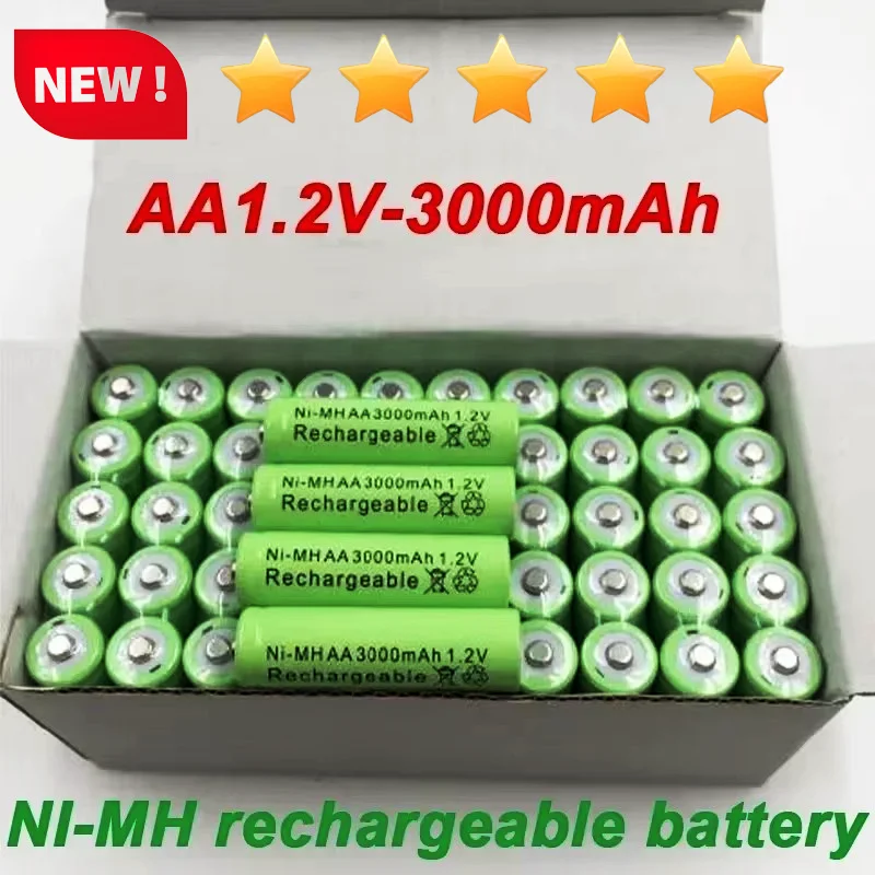 

100% original of 2-20 new original 3000mAh AA 1.2V battery toys, for cameras, microphones NI-MH rechargeable battery