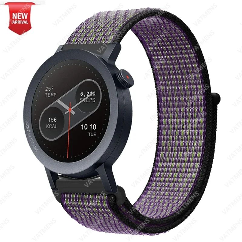Watch Pro 2-Armband für CMF Watch Pro 2 Ersatz-Smartwatch-Armband, Nylon-Sport-Loop-Armband, Correa-Band – Detail 11
