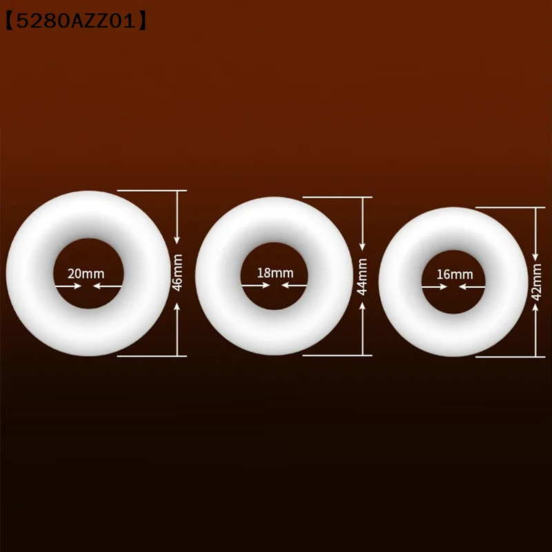 3pcs Lasting Erection Penis Ring Male Delayed Ejaculation Scrotum TPE Reusable Cock Rings Testis Restraint Sex Toys 〔HMA58〕 view 6
