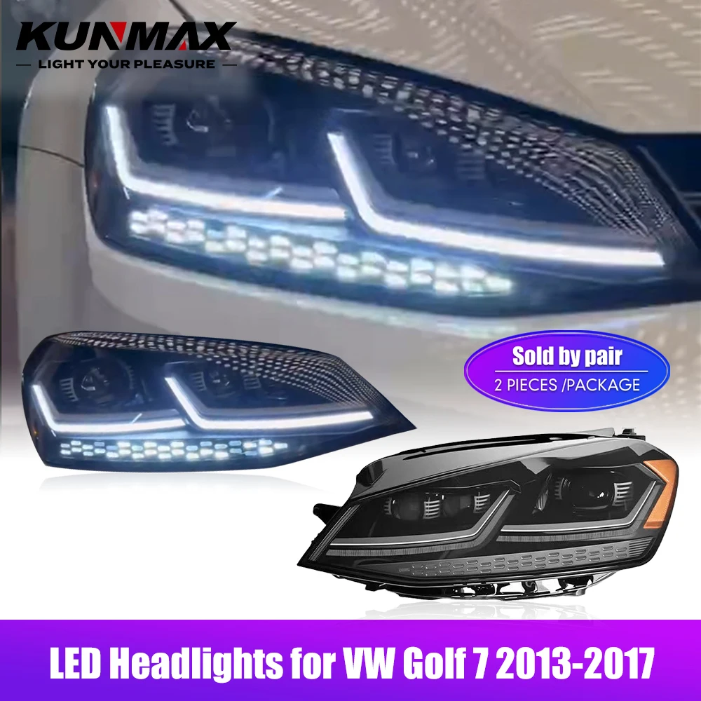 

LED Rear Tail Light Assembly For Volkswagen VW Golf 7 MK7 2013-2017 DRL Fog Reverse Brake Turn Signal Light Plug And Play 2PCs