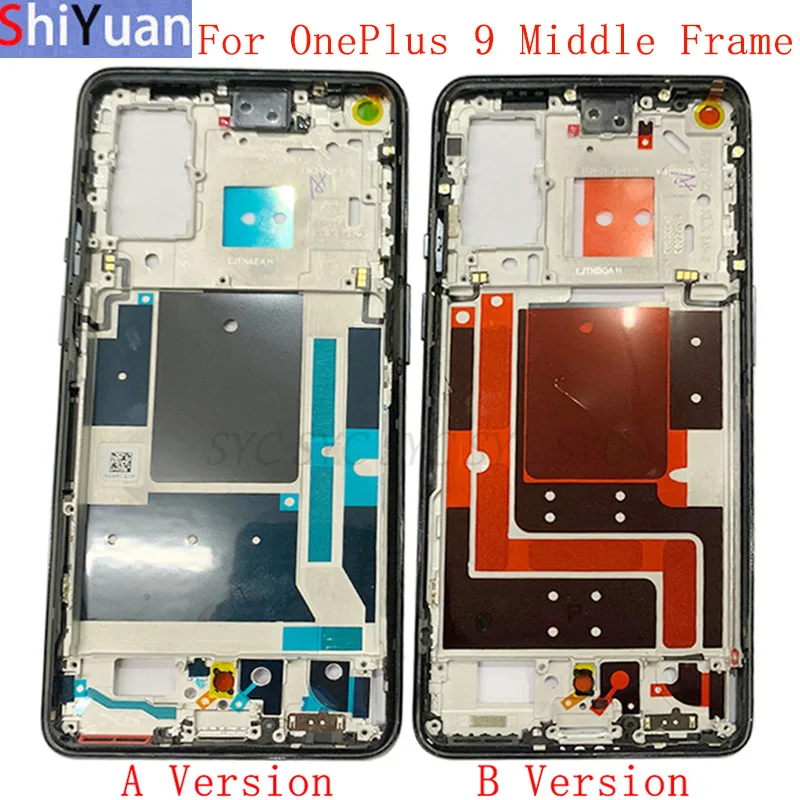 Housing Middle Frame LCD Bezel Plate Panel Chassis For OnePlus 9 Phone Metal Middle Frame Replacement Parts