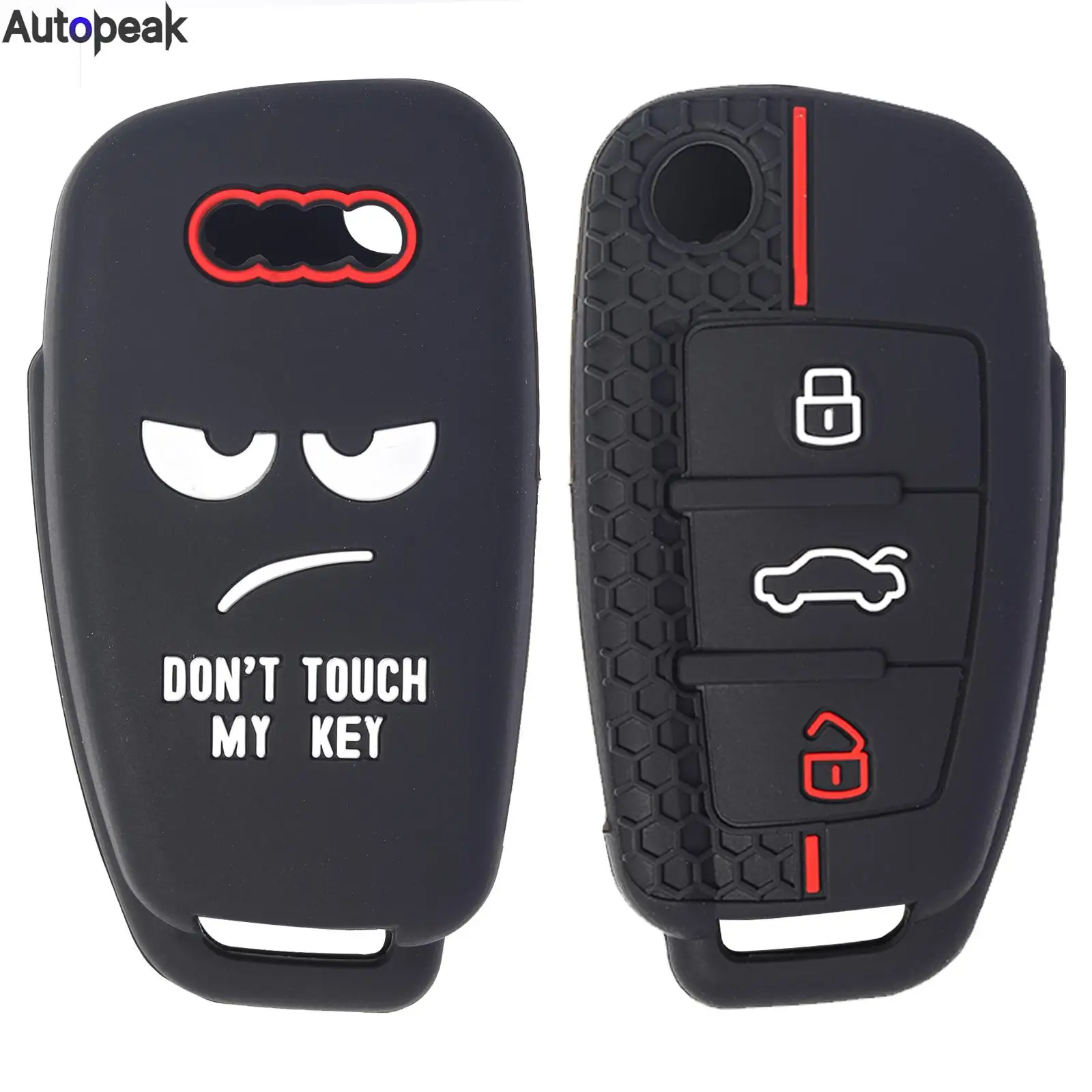 

Car Flip Remote Key Case Cover Shell 3 Button For Audi A3 A4 A6 Q7 S6 TT Quattro TT A4 A6 A8 2006-2013 Remote Key Holder Protect