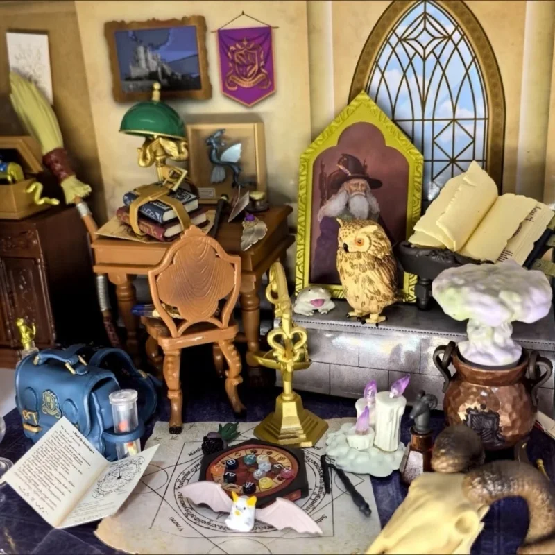 Disponibile Re-Ment autentico un giorno all'Accademia magica Scena in miniatura Colleziona modello d'azione Scatola cieca Regali di compleanno a sorpresa