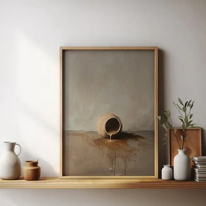 Minimalist Shepherd Jesus Bible Story Last Supper Symbols Christian Religious Poster Canvas Painting Wall Art Picture Home Decor