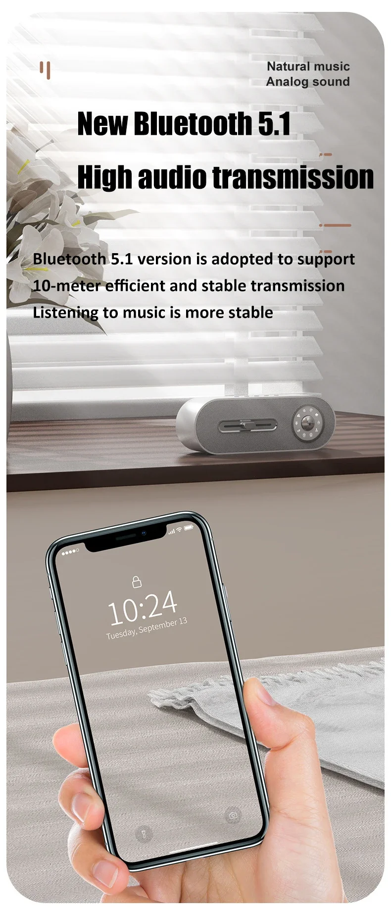 2025 nowy dźwięk snu Subwoofer stacjonarny biały szum Instrument Pc bezprzewodowe głośniki Bluetooth 12H długa żywotność baterii Sound Box