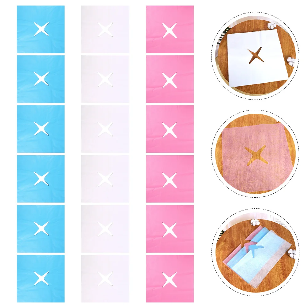 

300pcs Disposable Face Massage Hole Towel Soft Non-Woven Pillow Cover For Spa Beauty Salon Use Rest Cradle Pad Massaging Mat