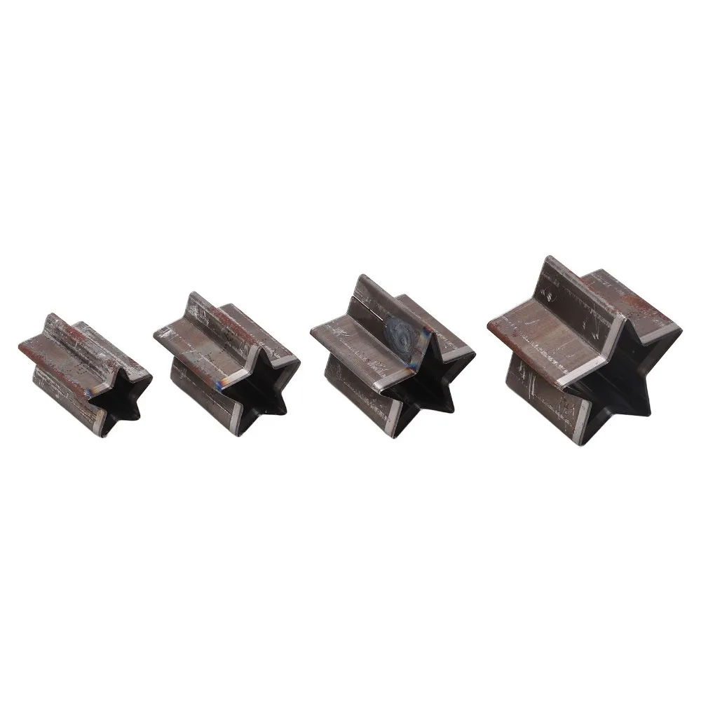 

4 PCS Alloy Steel Star Shape Leather Cutting Dies Set One Hole with Storage Box Pentagram Cutting Mold Hollow Cutter Punch Tool